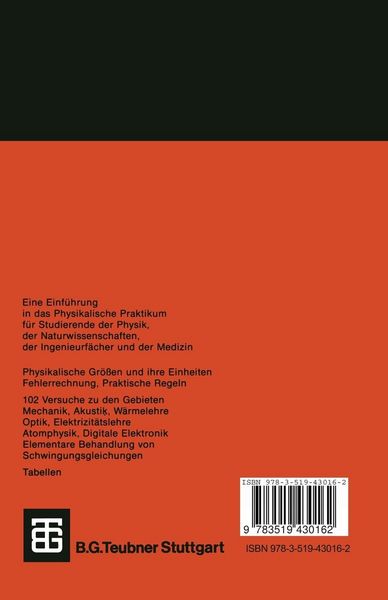 Produktbild: Praktikum der Physik