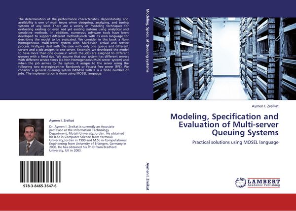 Produktbild: Modeling, Specification and Evaluation of Multi-server Queuing Systems