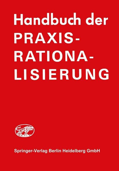 Produktbild: Handbuch der Praxis-Rationalisierung
