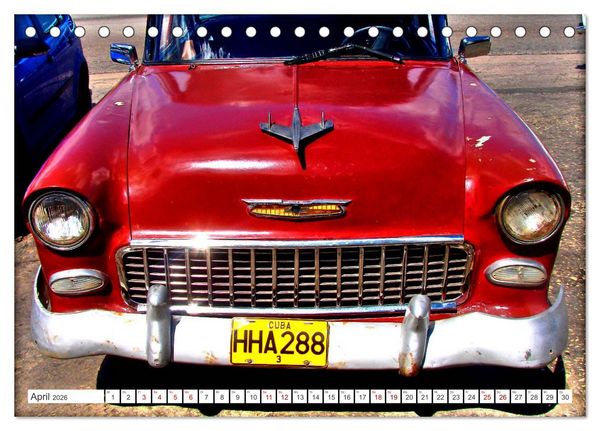 Produktbild: CHEVY '55 - Ein US-Oldtimer in Kuba (Tischkalender 2026 DIN A5 quer), CALVENDO Monatskalender