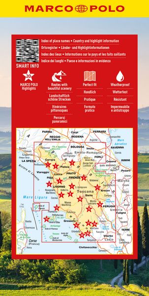 Produktbild: MARCO POLO Reisekarte Italien 07 Toskana 1:225.000
