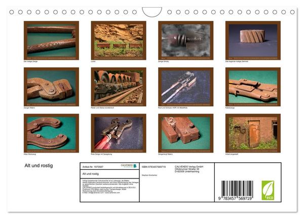 Produktbild: Alt und rostig (Wandkalender 2026 DIN A4 quer), CALVENDO Monatskalender