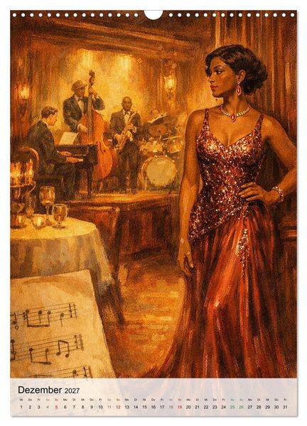 Produktbild: Jazz & Glamour Weltreise (Wandkalender 2027 DIN A3 hoch), CALVENDO Monatskalender