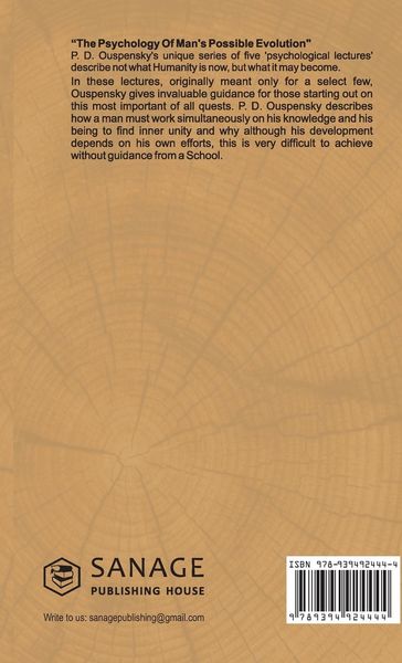 Produktbild: The Psychology of Man's Possible Evolution