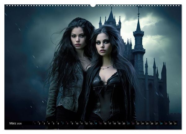 Produktbild: Vampire Nachtkreaturen (hochwertiger Premium Wandkalender 2026 DIN A2 quer), Kunstdruck in Hochglanz