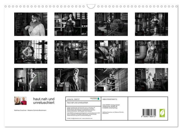 Produktbild: haut.nah und unretuschiert (Wandkalender 2026 DIN A3 quer), CALVENDO Monatskalender