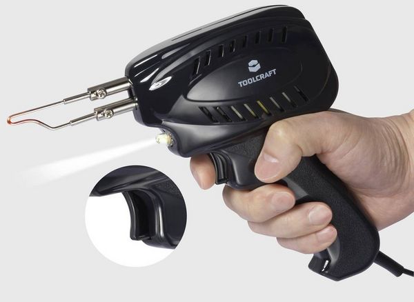 Produktbild: TOOLCRAFT L&ouml;tpistole 230V 100W Flachform