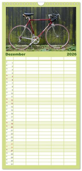 Produktbild: Familienplaner 2026 - Stahlrenner - Rennrad-Klassiker aus Europa mit 5 Spalten (Wandkalender, 21 x 45 cm) CALVENDO