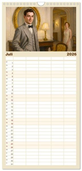 Produktbild: Familienplaner 2026 - Thomas Mann. Sein Leben, seine Werke mit 5 Spalten (Wandkalender, 21 x 45 cm) CALVENDO