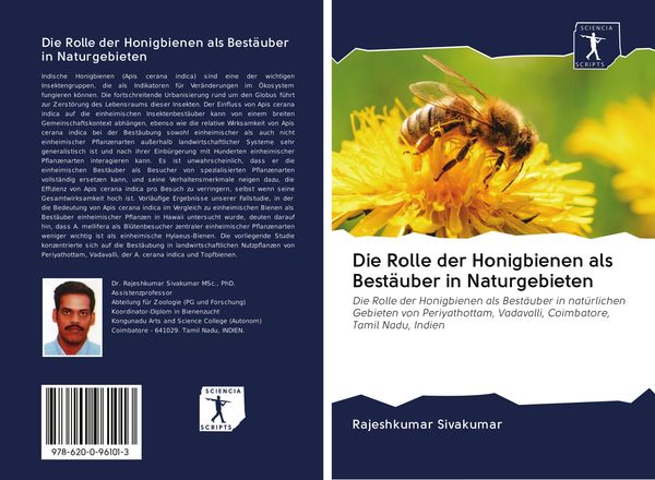 Die Rolle der Honigbienen als Bestäuber in Naturgebieten, Taschenbuch von Rajeshkumar Sivakumar, Sciencia Scripts, 9786200961013