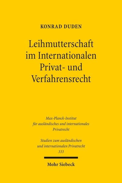 Produktbild: Leihmutterschaft im Internationalen Privat- und Verfahrensrecht