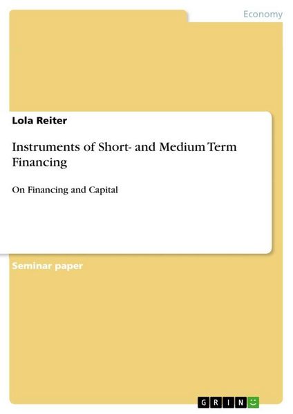 Produktbild: Instruments of Short- and Medium Term Financing