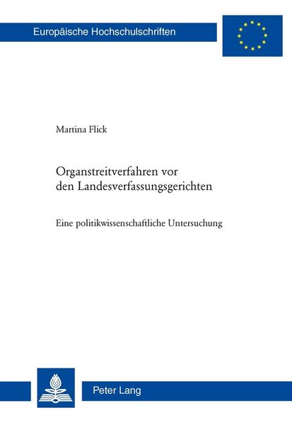 Produktbild: Organstreitverfahren vor den Landesverfassungsgerichten