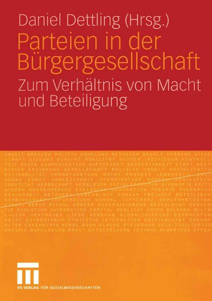 Produktbild: Parteien in der B&uuml;rgergesellschaft
