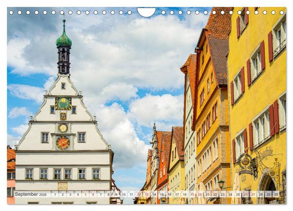 Produktbild: Rothenburg ob der Tauber Impressionen (Wandkalender 2026 DIN A4 quer), CALVENDO Monatskalender