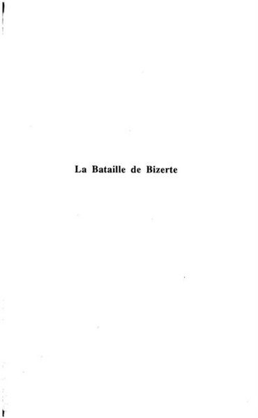 Produktbild: La bataille de Bizerte (Tunisie)
