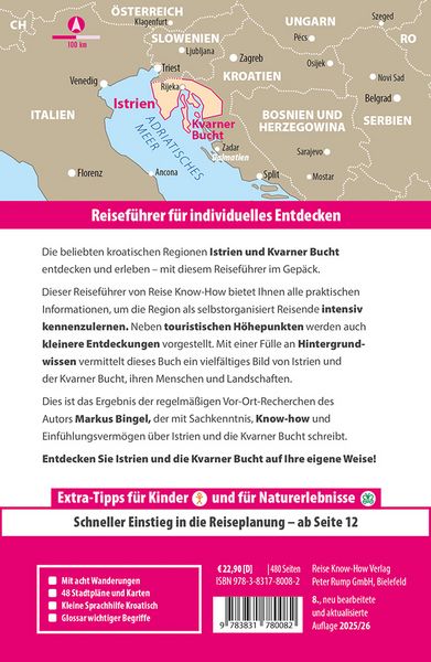 Produktbild: Reise Know-How Reiseführer Kroatien: Istrien und Kvarner Bucht