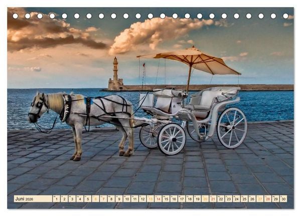 Produktbild: Pferdekutschen - Vorg&auml;nger des Automobils (Tischkalender 2026 DIN A5 quer), CALVENDO Monatskalender