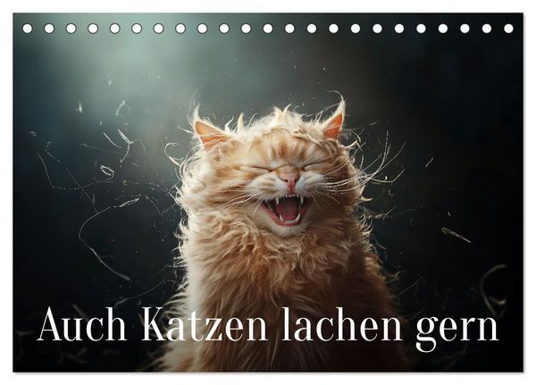 Produktbild: Auch Katzen lachen gern (Tischkalender 2027 DIN A5 quer), CALVENDO Monatskalender