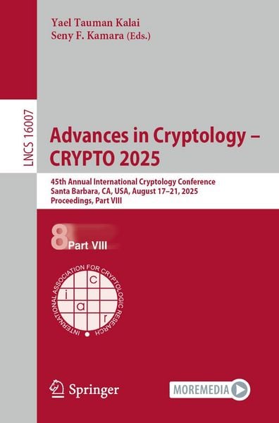 Produktbild: Advances in Cryptology - CRYPTO 2025