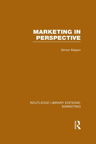 Produktbild: Marketing in Perspective (RLE Marketing)