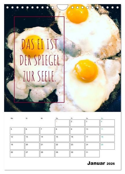 Produktbild: Mit Eiern durch's Jahr. (Wandkalender 2026 DIN A4 hoch), CALVENDO Monatskalender