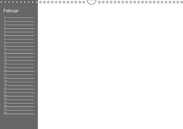 Produktbild: Bastelkalender mit Planerfunktion / F&uuml;r Schwarz - Wei&szlig; - Seher (Wandkalender immerw&auml;hrend DIN A3 quer)