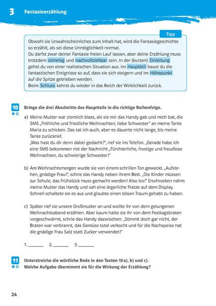 Produktbild: 10-Minuten-Training Texte schreiben. Deutsch 5./6. Klasse