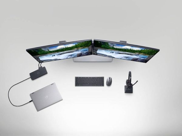 Dell Dell Wireless Keyboard and Mouse KM7120W Bluetooth®, WLAN Tastatur, Maus-Set  Deutsch, QWERTZ Grau (metallic), Schwarz