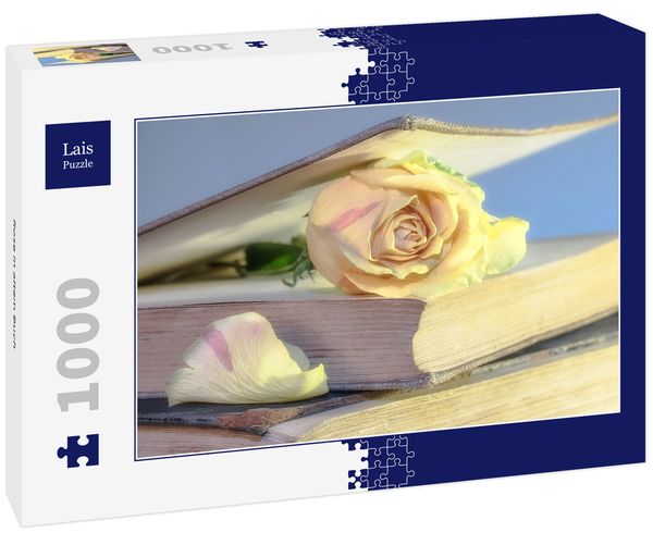 Produktbild: Lais Puzzle Rose in altem Buch 1000 Teile