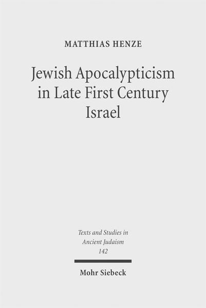 Produktbild: Jewish Apocalypticism in Late First Century Israel