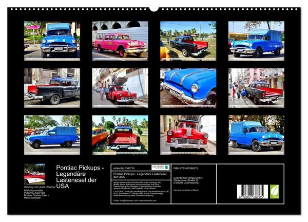 Produktbild: Pontiac Pickups - Legend&auml;re Lastenesel der USA (hochwertiger Premium Wandkalender 2026 DIN A2 quer), Kunstdruck in Hochglanz