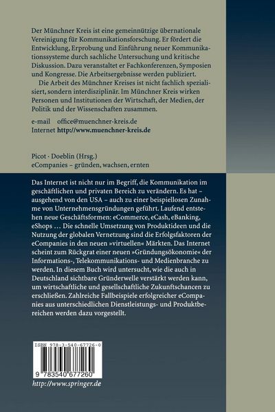Produktbild: eCompanies &mdash; gr&uuml;nden, wachsen, ernten