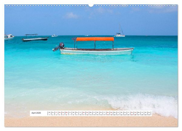 Produktbild: Sansibar - Sonne, Sand, Meer (hochwertiger Premium Wandkalender 2026 DIN A2 quer), Kunstdruck in Hochglanz