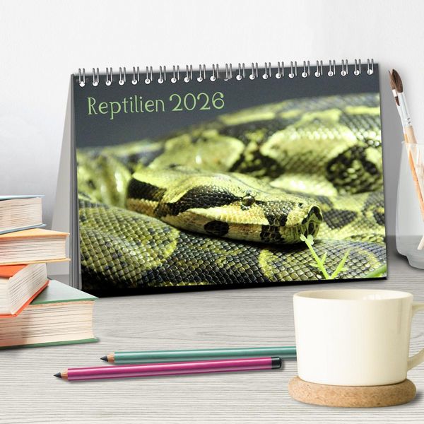 Produktbild: Reptilien 2026 (Tischkalender 2026 DIN A5 quer), CALVENDO Monatskalender
