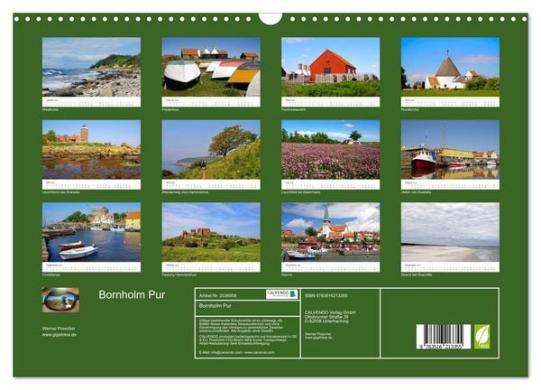 Produktbild: Bornholm Pur (Wandkalender 2026 DIN A3 quer), CALVENDO Monatskalender