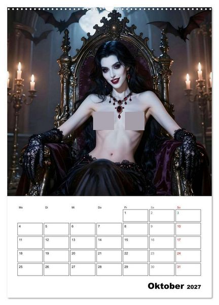 Produktbild: Mystische Engel (Wandkalender 2027 DIN A2 hoch), CALVENDO Monatskalender