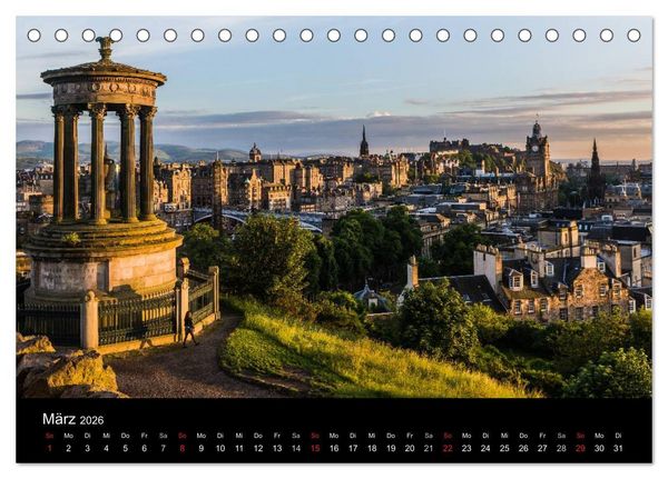 Produktbild: Faszination Edinburgh (Tischkalender 2026 DIN A5 quer), CALVENDO Monatskalender