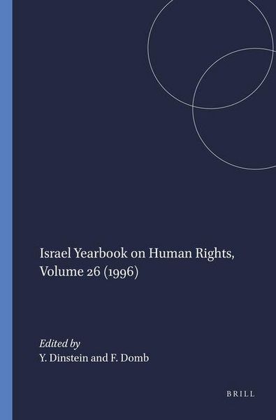 Produktbild: Israel Yearbook on Human Rights, 1996
