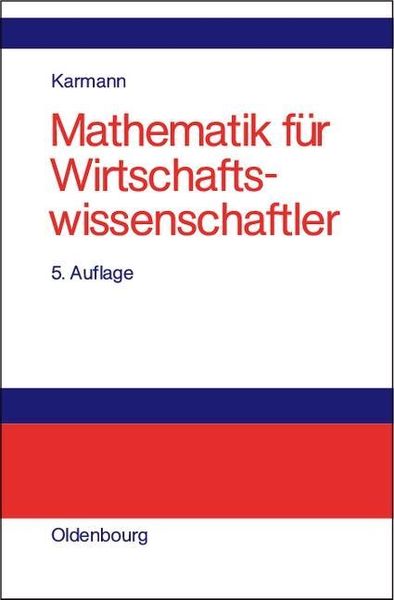 Produktbild: Mathematik f&uuml;r Wirtschaftswissenschaftler