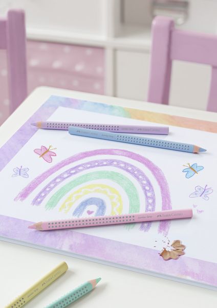 Produktbild: Faber-Castell Buntstifte Jumbo Grip pastell, 5er Set