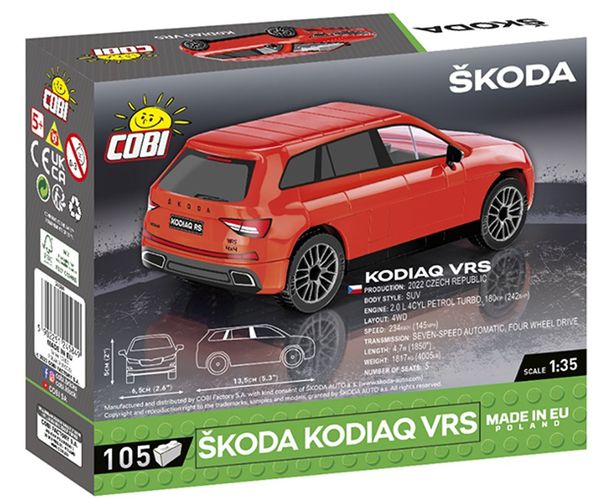 COBI 24584 - Skoda Kodiaq VRS, Bausatz 1:35, 105 Teile' kaufen - Spielwaren