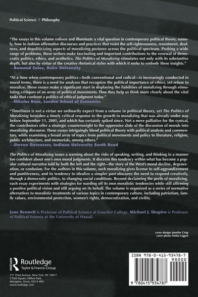 Produktbild: The Politics of Moralizing