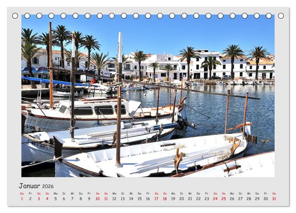 Produktbild: Menorca, die sch&ouml;ne Schwester (Tischkalender 2026 DIN A5 quer), CALVENDO Monatskalender