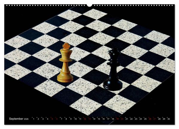 Produktbild: SCHACH - Spiel der K&ouml;nige (Wandkalender 2026 DIN A2 quer), CALVENDO Monatskalender