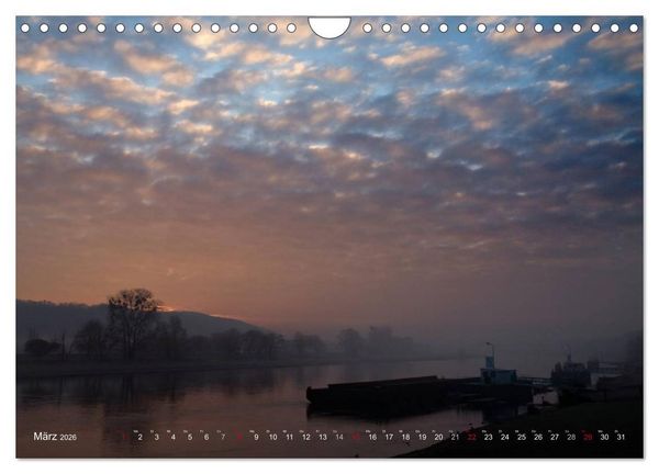 Produktbild: Die Elbe in Dresden-Laubegast (Wandkalender 2026 DIN A4 quer), CALVENDO Monatskalender