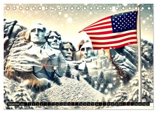 Produktbild: USA - Der amerikanische Geist (Tischkalender 2026 DIN A5 quer), CALVENDO Monatskalender