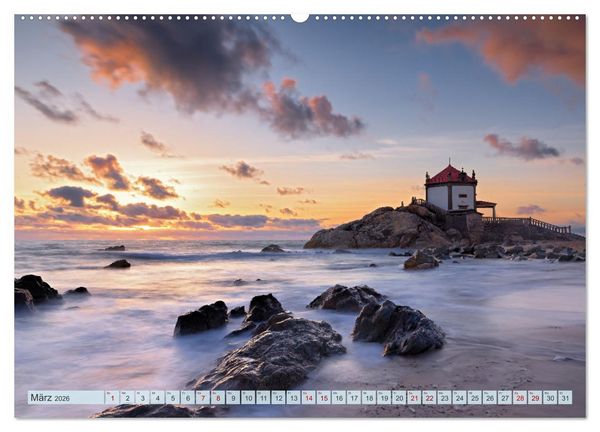 Produktbild: Von Porto bis an die Algarve (Wandkalender 2026 DIN A2 quer), CALVENDO Monatskalender