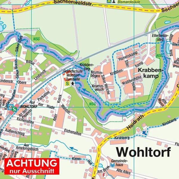 Produktbild: HARTMANN-PLAN Reinbek, Glinde, Wentorf bei Hamburg (Mittelzentrum), 1:20.000 Stadtplan