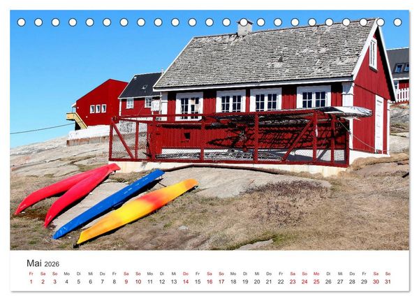 Produktbild: Gr&ouml;nland Bizarre Eiswelt um Ilulissat (Tischkalender 2026 DIN A5 quer), CALVENDO Monatskalender